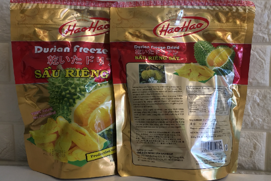 Sầu riêng sấy Hảo Hảo